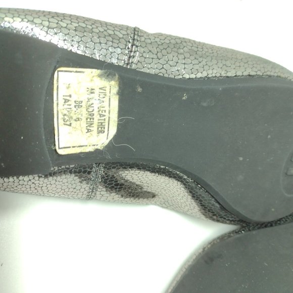 Owl (Wisdom) Vida Leather Embroidered Ballet Slippers Size 7 - Picture 11 of 14